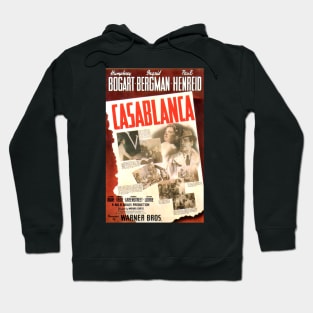 Classic Movie Poster - Casablanca Hoodie